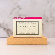 Nanny Goat Milk Soap bar, 100g, rose geranium scented, handmade with fresh goat's milk