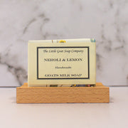 Neroli & Lemon Goat Milk Soap bar, 100g, bright citrus floral scent
