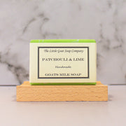 Patchouli & Lime Goat Milk Soap bar, 100g, earthy citrus scent