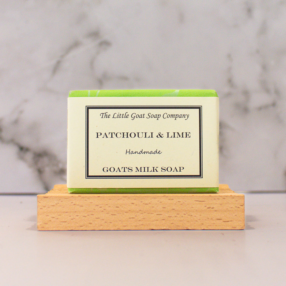 Patchouli & Lime Goat Milk Soap bar, 100g, earthy citrus scent