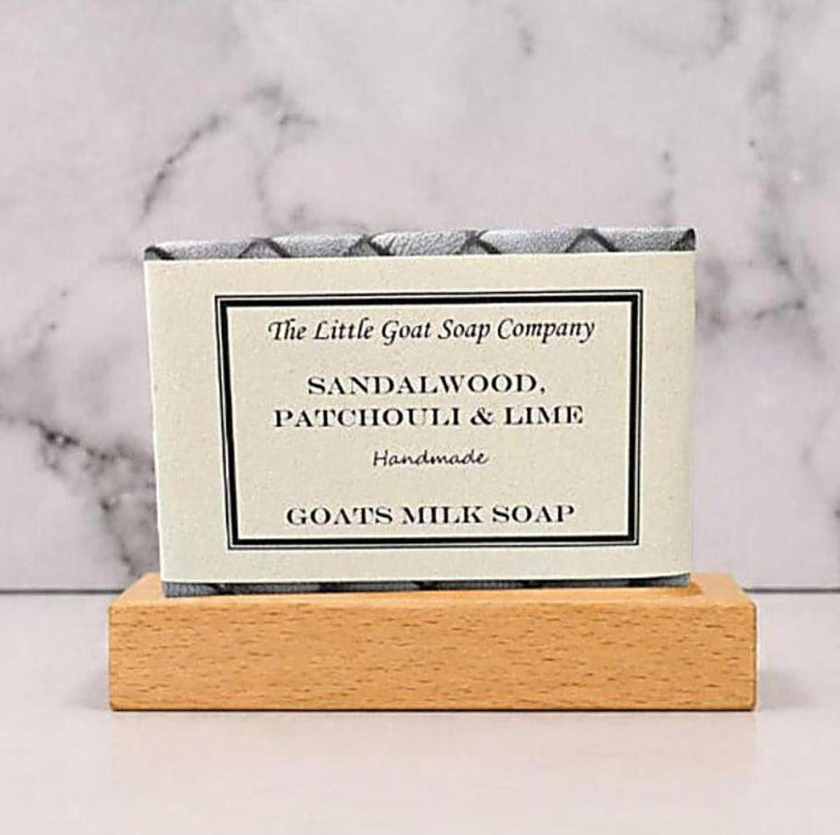 Sandalwood, Patchouli & Lime Goat Milk Soap bar, 100g, woody citrus scent