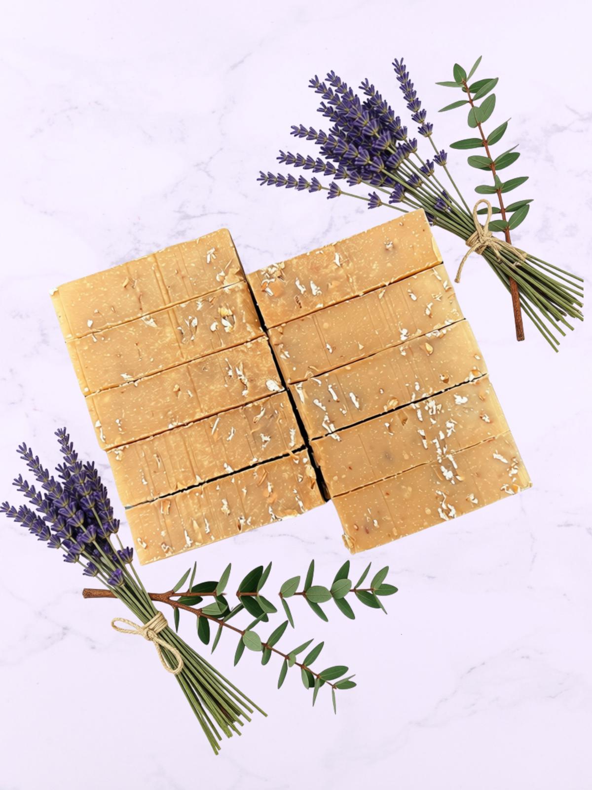 Teatree Lavender & Oatmeal Unwrapped Soap Bars