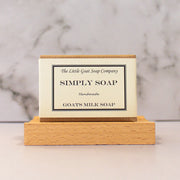 Simply Unscented Goat Milk Soap bar, 100g, fragrance-free with shea butter
