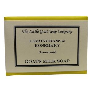 The Little Goat Soap Company Lemongrass and rosemary Soap Packaging