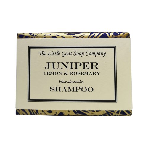 The Little Goat Soap Company Juniper, Lemon and Rosemary Soap Packaging