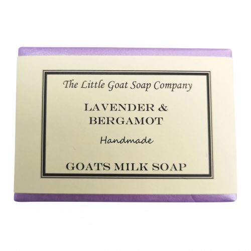 The Little Goat Soap Company Lavender and Bergamot Soap Packaging